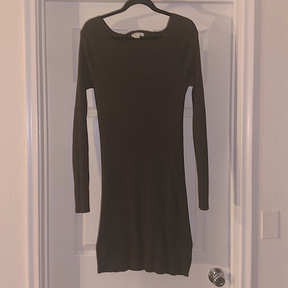 American Eagles Outfitters Brown Ribbed Bodycon Dress